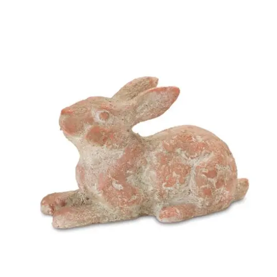 Distressed Garden Rabbit Statue Set {4}