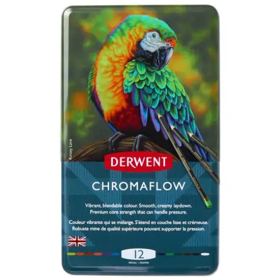 Derwent&reg; Chromaflow 12 Color Pencil Tin Set {1}