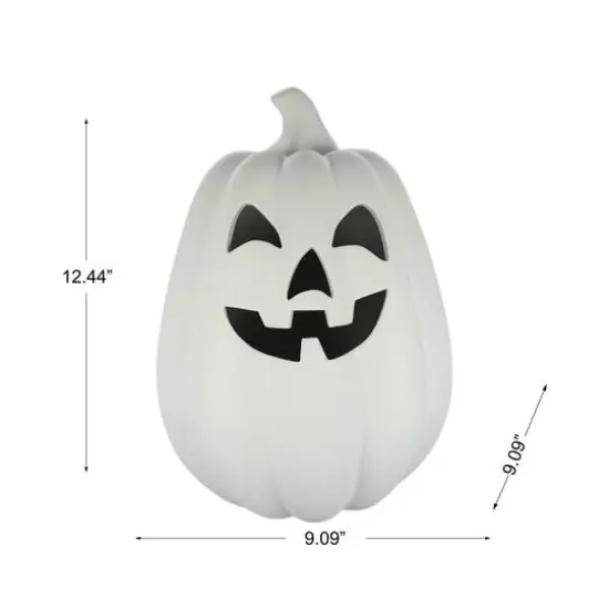 12.5" DIY Ceramic LED Tall Jack-o'-Lantern D&eacute;cor by Make Market&reg; {5}