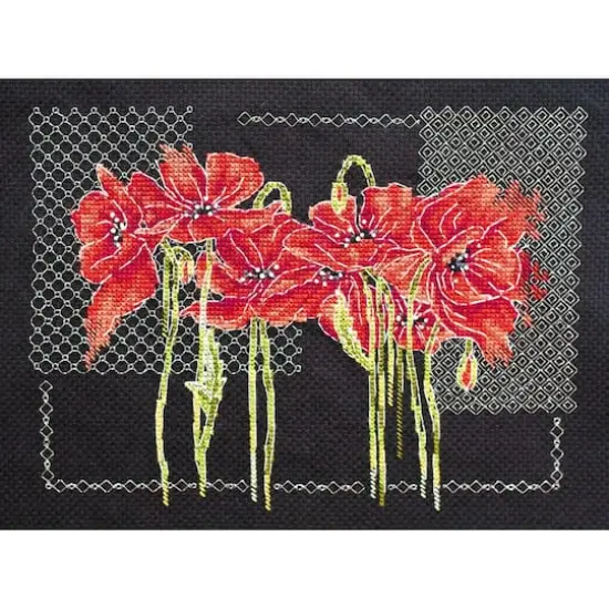 Abris Art Poppies Cross Stitch Kit {1}