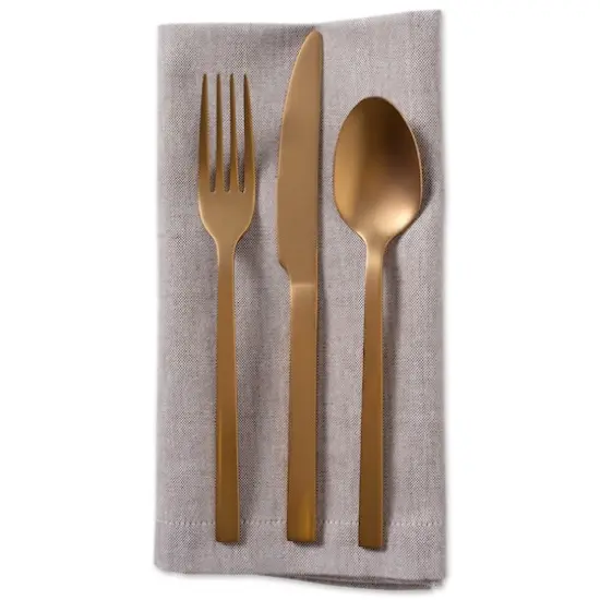 DII&reg; French Chambray Dinner Napkins, 6ct. Stone {7}