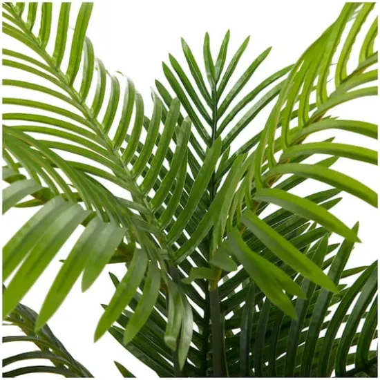 43" Green Vinyl Contemporary Artificial Tree in a Melamine Pot {5}