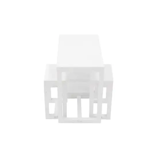 Mini White Bar Table & Chairs Set by Make Market&reg; {4}