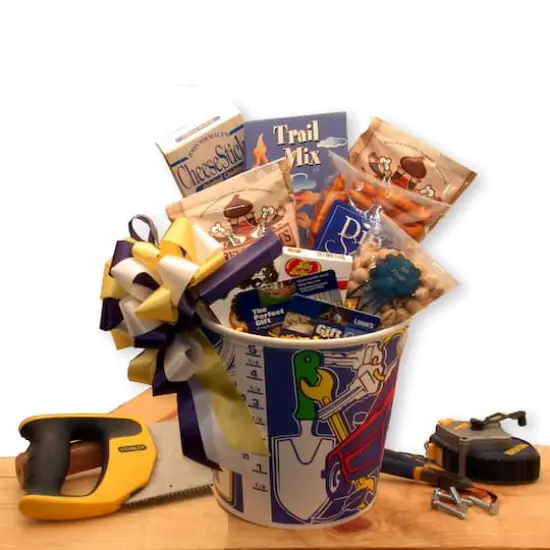 Men At Work Gift Basket with $25.00 Gift Card {1}