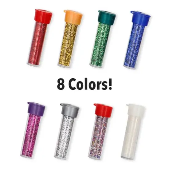 ArtSkills&reg; 8 Color Classic Glitter Shakers with Glue Bottle {4}