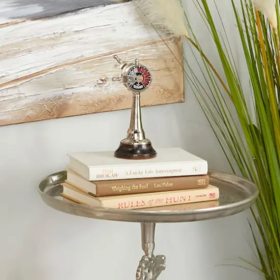 7" Brass Nautical Heirloom D&eacute;cor Silver {3}