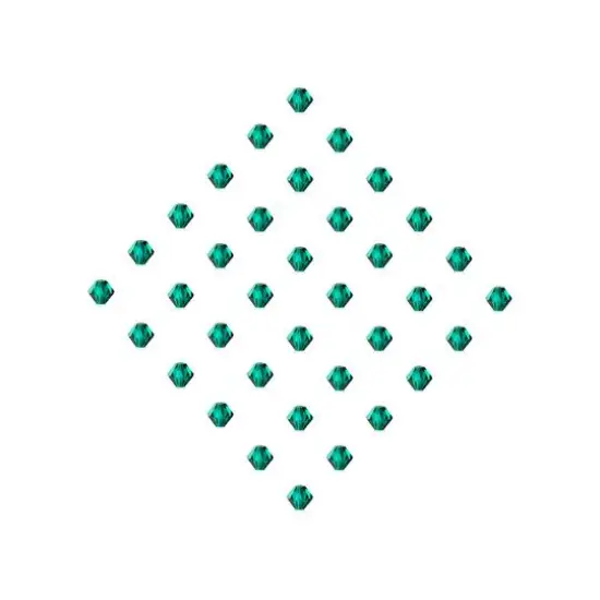 John Bead Preciosa 6mm Czech Crystal Rondelle Beads, 36ct. Emerald {4}