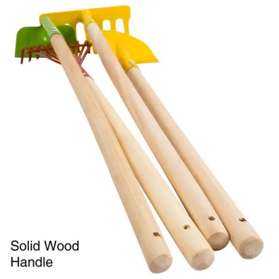 Toy Time Kid&rsquo;s Long-Handled Garden Tool Set {6}