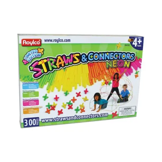 Straws & Connectors Neon - 300 Piece Set {1}
