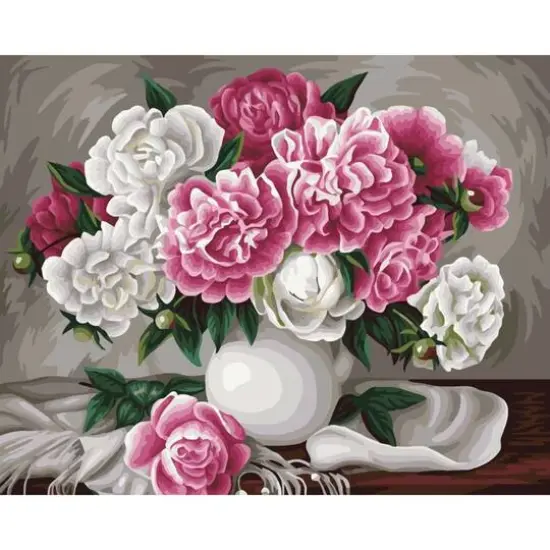 Crafting Spark Peonies Zhanna Kogai Painting by Numbers Kit {1}