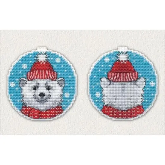 Oven Christmas Bear Cross Stitch Kit {1}