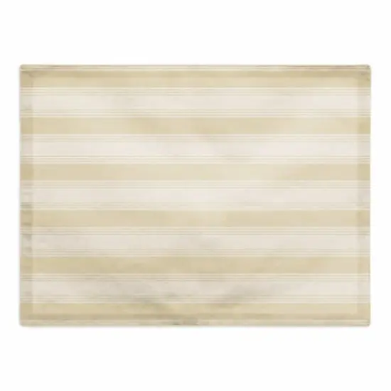 Stripe Cotton Twill Placemat Yellow {1}
