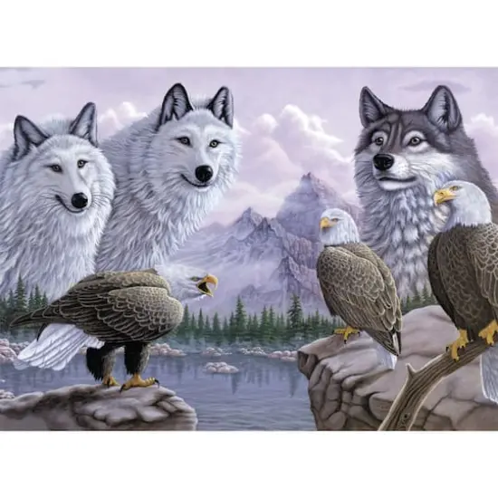 Royal Langnickel&reg; Wolves & Eagles Painting by Numbers Kit {1}
