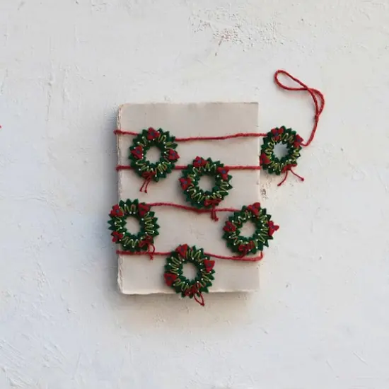 Hello Honey&reg; 6ft. Holiday Wreaths Garland {3}