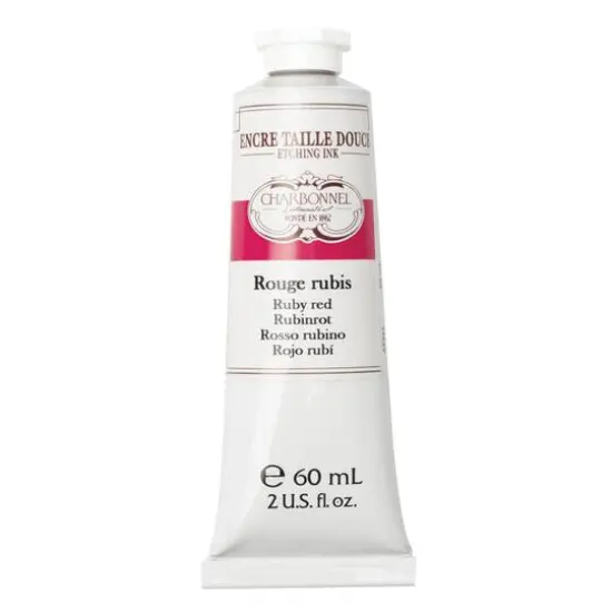 Charbonnel Etching Ink, 60mL Ruby Red {1}