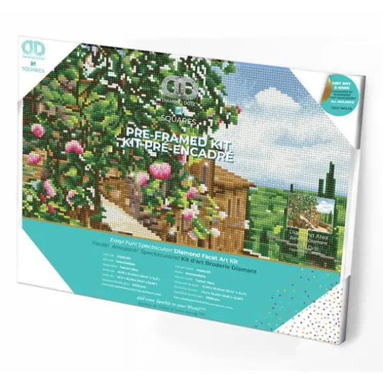 Diamond Dotz&reg; Intermediate Tuscan Vista Pre-Framed Diamond Painting Kit {4}