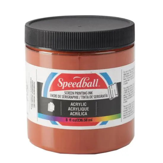 Speedball&reg; Acrylic Screen Printing Ink, 8oz. Brown {1}