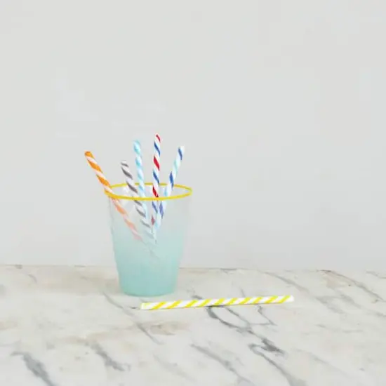 Hello Honey&reg; 6-Piece Multicolor Glass Cocktail Stir Stick Set with Stripes {4}