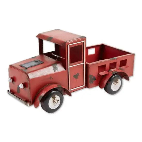 16" Red Truck Solar Light Planter {1}