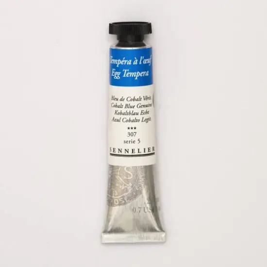 Sennelier Egg Tempera Tube, 21mL Cobalt Blue Genuine S5 {1}