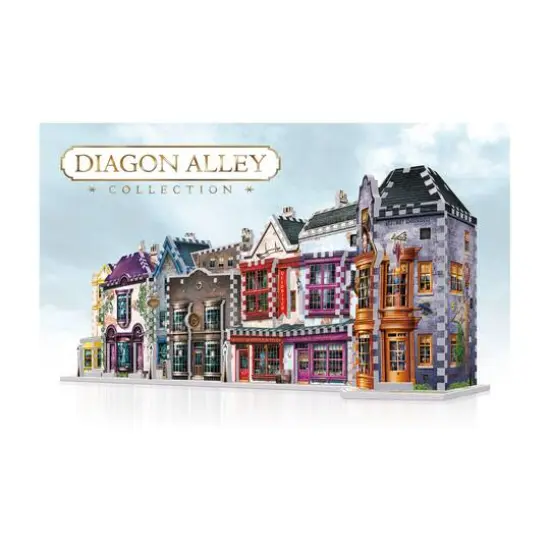 Harry Potter Diagon Alley Collection - Ollivander's Shop, Quidditch Supplies, Madam Malkin's, Weasleys' Wizard Wheezes: 1175 Pcs {13}