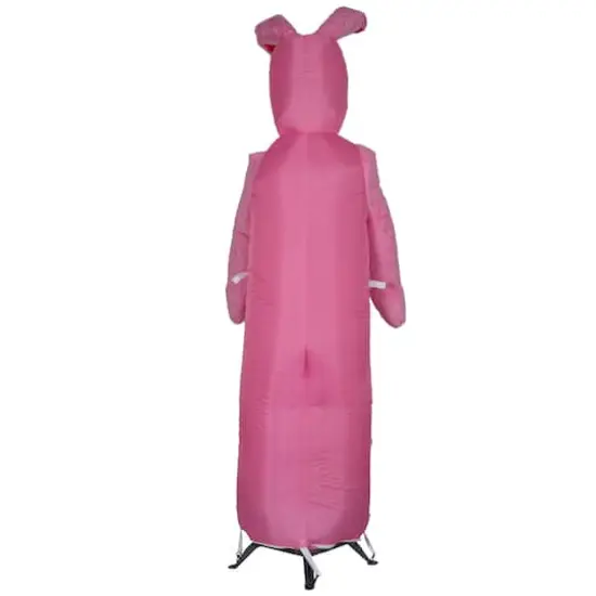 6ft. Photorealistic Airblown&reg; Inflatable Mixed Media Ralphie with Pink Fuzzy Plush Bunny Suit {3}