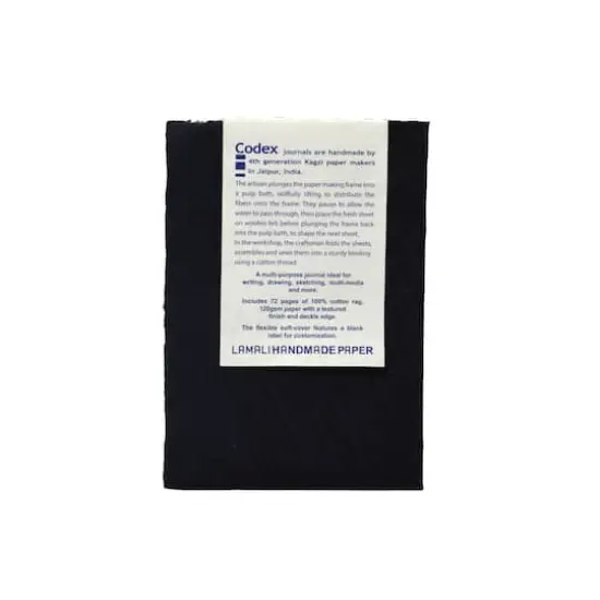 Lama Li Codex Soft Cover Handmade Journal, 5.9" x 8.3" Indigo {6}