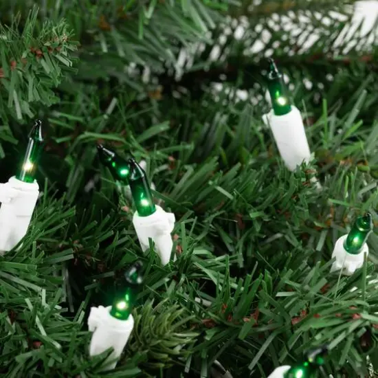 35ct. Mini Christmas Light Set Green {7}