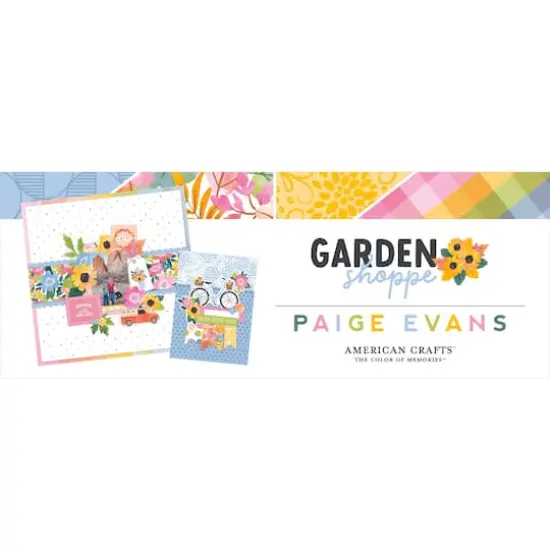 American Crafts Paige Evans Garden Shoppe Single-Sided Paper Pad, 12" x 12" {4}