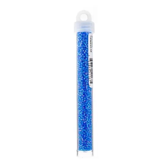 Miyuki&reg; 11/0 Glass Seed Beads, 22g Blue Azure Transparent AB {3}