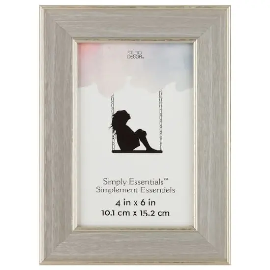 Simply Essentials&trade; 4" x 6" Silver Frame by Studio D&eacute;cor&reg; {1}