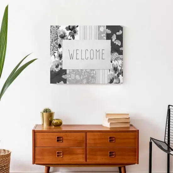 Spring Floral Patchwork 2 16" x 20" Canvas Wall Art {5}