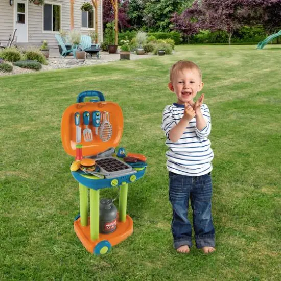 Toy Time Pretend Play BBQ Grill Toy Set {8}