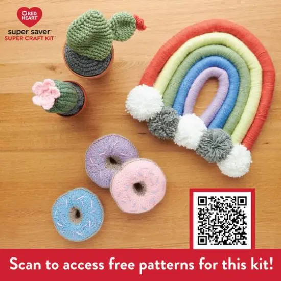 Red Heart&reg; Super Saver&reg; 12 Skein Super Craft Yarn Kit Pastels {8}