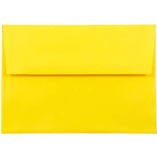 JAM Paper A8 Colored Invitation Envelopes, 50ct. Yellow {1}