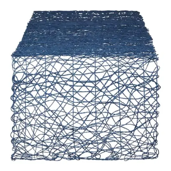DII&reg; 72" Woven Paper Table Runner French Blue {1}