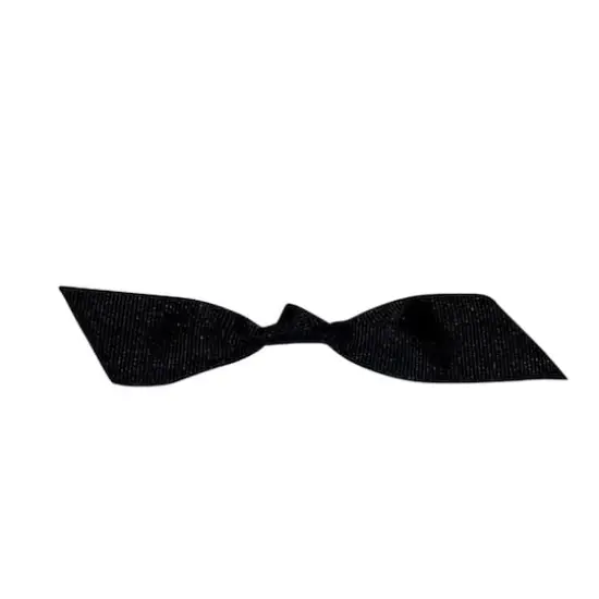 JAM Paper 7/8" Grosgrain Twist Tie Flair Bows, 100ct. Black {1}