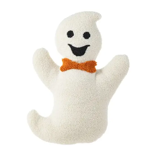 Glitzhome&reg; 18"H Halloween Hooked Ghost Shaped Pillow {1}