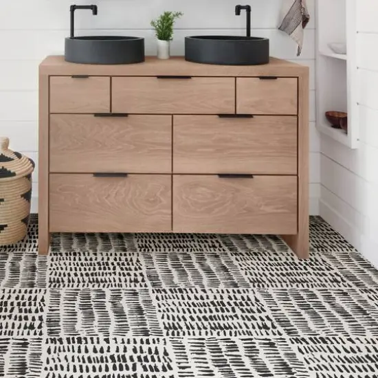 FloorPops Noleby Peel & Stick Floor Tiles {7}