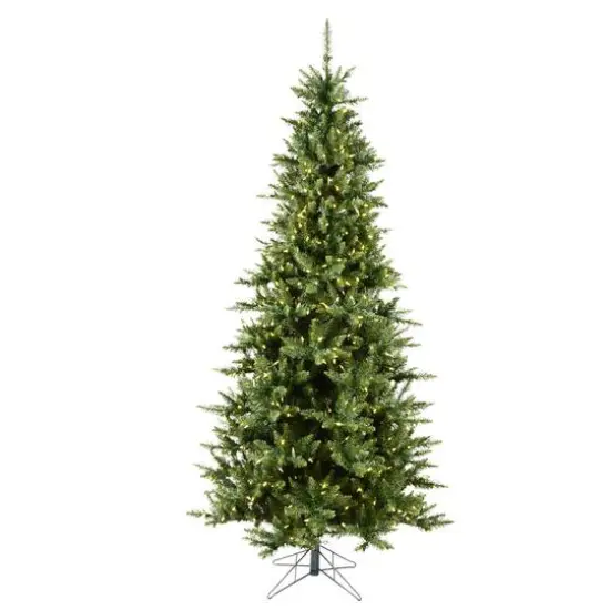 6.5ft. Pre-Lit Slim Camdon Fir Artificial Christmas Tree, Warm White Dura-Lit&reg; LED Lights {1}