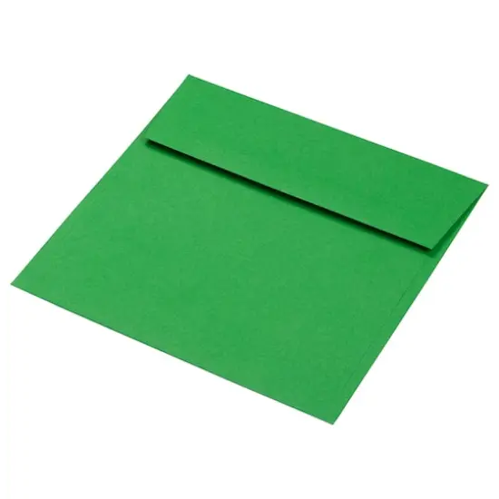 JAM Paper 6.5" x 6.5" Green Square Colored Invitation Envelopes, 25ct. {4}