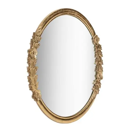 Habitat Pippet 27.5" Gold Floral Framed Mirror {6}