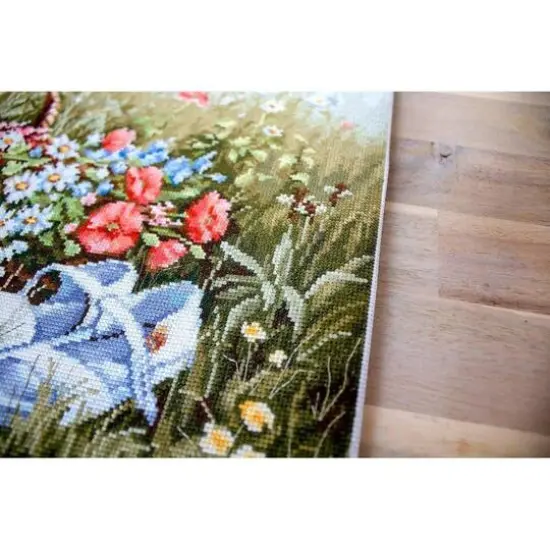 Luca-s Meadow With Poppies Counted Cross Stitch Kit {12}