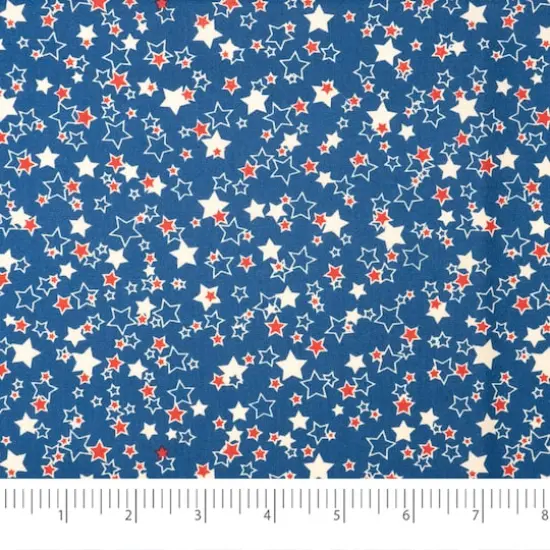 SINGER Line Drawn Stars Cotton Fabric {4}
