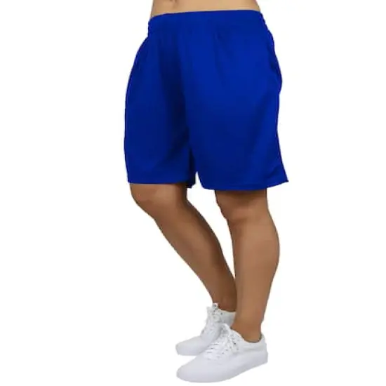 Galaxy by Harvic Moisture-Wicking Performance Women's Mesh Shorts Royal {1}