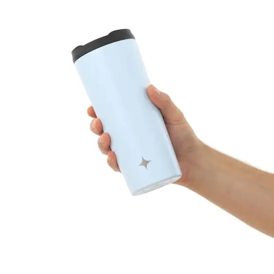 JoyJolt&reg; 20oz. Vacuum Insulated Tumbler with Flip Lid & Straw Blue {8}