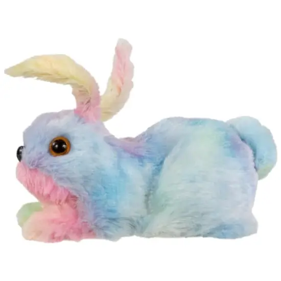 7" Multicolor Plush Pastel Easter Bunny Figurine {7}