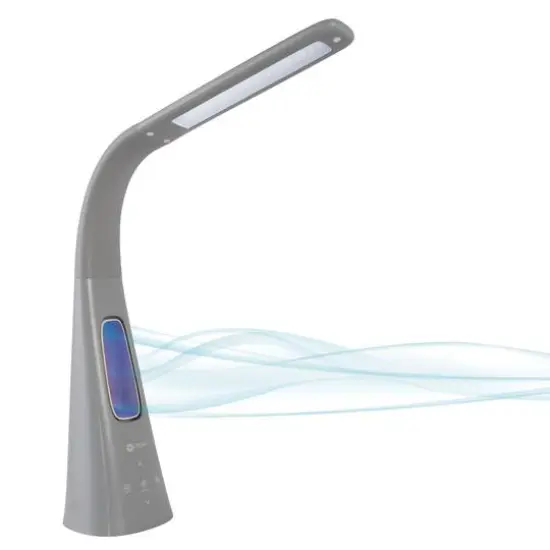 OttLite 26.5" Cool Breeze Fan Lamp White {2}