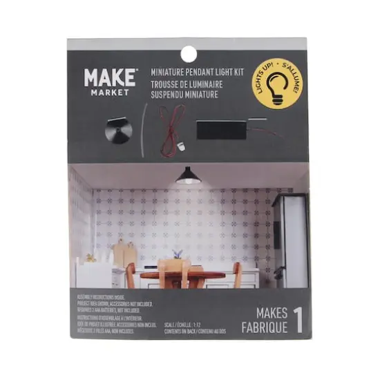Mini Black Round Pendant Light Kit by Make Market&reg; {1}