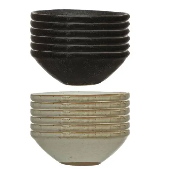 Hello Honey&reg; 3.5" Stoneware Bowls with Reactive Glaze Set {1}